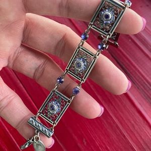 Vintage Silver/Amethyst Bracelet